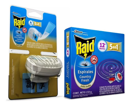 Raid Espiral Country 12/unidades + Raid Aparato P/ Tabletas 0