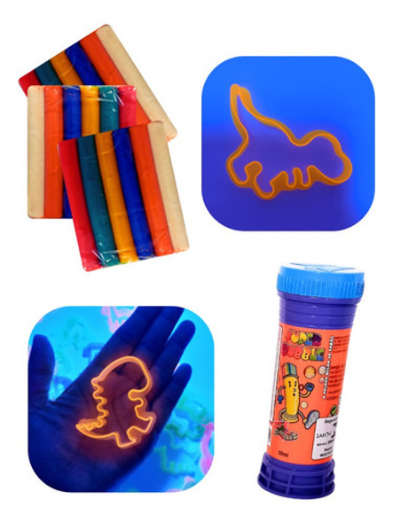 30 Massinha Modelar + 30 Bolha De Sabao + 30 Corta + Brinde 1