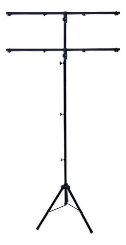 Suporte Iluminação Dj, Shows Tripé Em T C/2 Haste 1m 8parafu 1