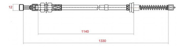 Cable Freno Izquierdo Autoelevador Hangcha 1800kg Serie R 1