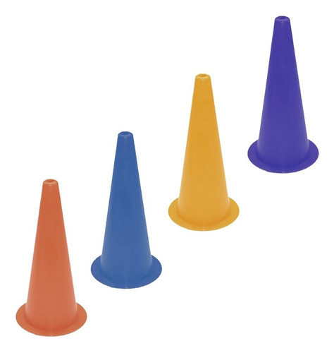 6 Cono Rigido De 30 Cm Entrenamiento Deporte Señalización 0