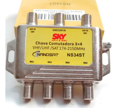 6 Chaves Comutadoras Sky 3x4 Pode Substituir Diseqc Diplexer 0