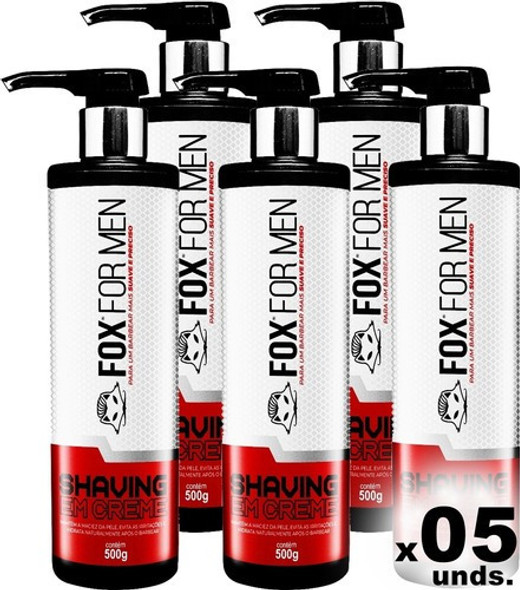 Shaving Shave Shavim Refrescante Com Creme Incolor 500g Fox 0 Shaving Shave Shavim Refrescante Com Creme Incolor 500g Fox 0