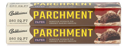 Rollo De Papel Pergamino Sin Blanquear Para Hornear, 2 Paque 0
