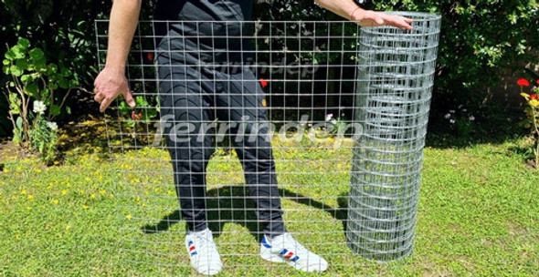 Malla Electrosoldada 50x50mm 2,1mm 12mts Alambre Galv 1