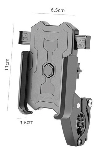 Soporte Porta / Apoya Celular Aluminio Moto C/ Cargador 1