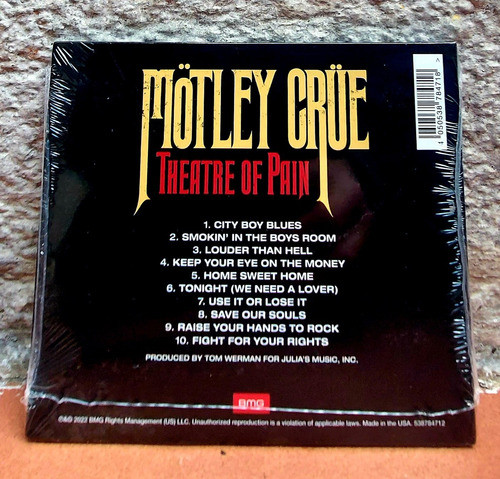 Motley Crue - Theatre Of [edición Digipack Cd Remaster] 1