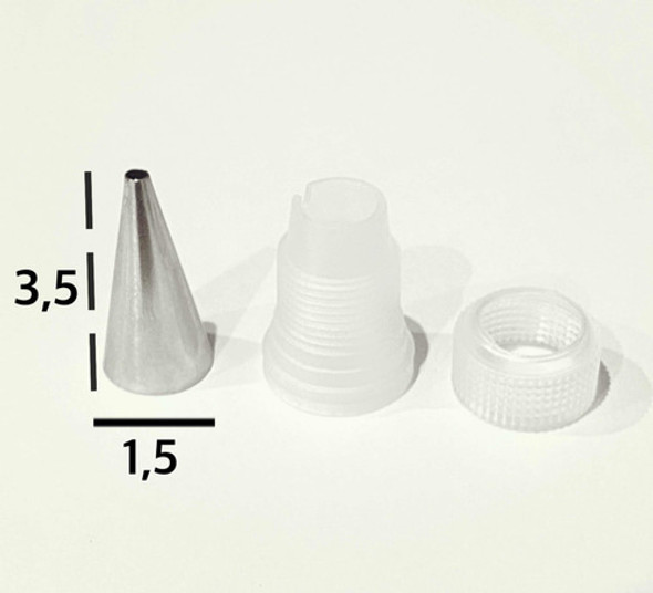 Cupla Adapator Pico Boquilla Para Manga Repostería Mediana 1 Cupla Adapator Pico Boquilla Para Manga Repostería Mediana 1