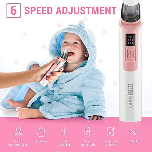 Aspirador Nasal Para Bebês Recarregável Nose Snot Booger Muc 1