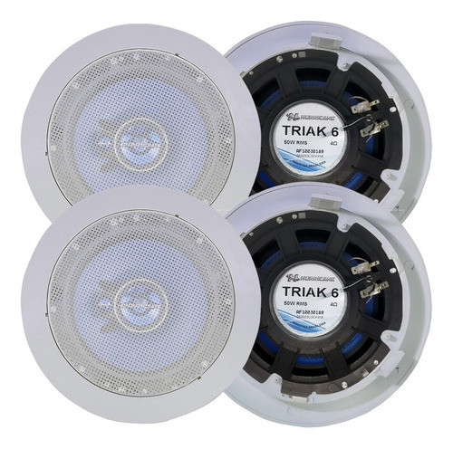 Kt 4 Arandelas Hurricane Alto Falante Triak 6  Som Abimente 1