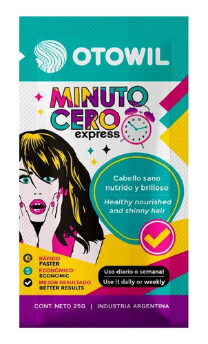 Minuto Cero Express Otowil - Nutricion + Brillo - X12u 25grs 1