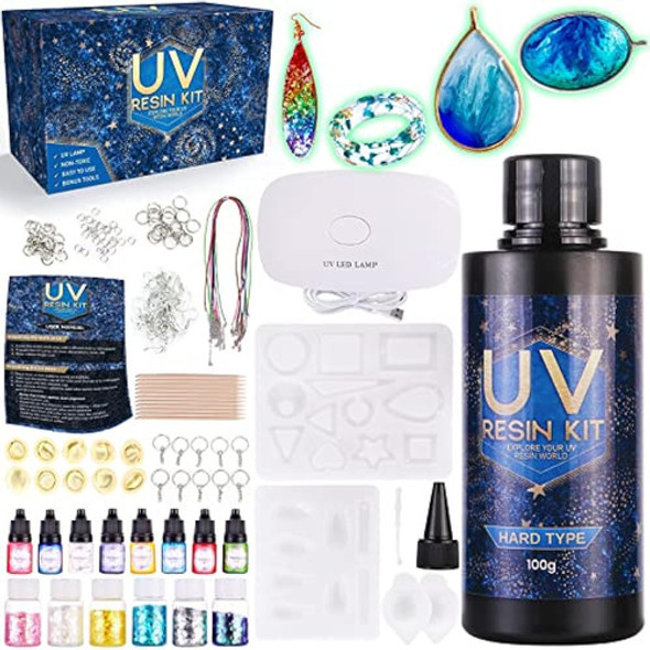 Zoncolor Epoxy Uv Light Resin Kit - Moldes De Silicona Uv Cl 0 Zoncolor Epoxy Uv Light Resin Kit - Moldes De Silicona Uv Cl 0
