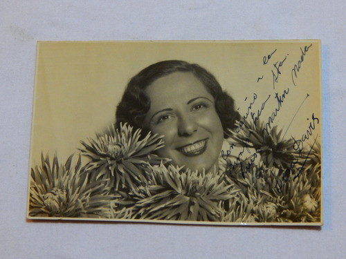 Fotografia Firmada Dorita Davis Autografo Original 0