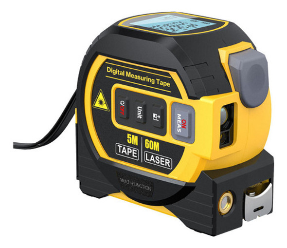 Medidor De Laser 3 Em 1, Fita Métrica Lcd Retroiluminada De 0 Medidor De Laser 3 Em 1, Fita Métrica Lcd Retroiluminada De 0