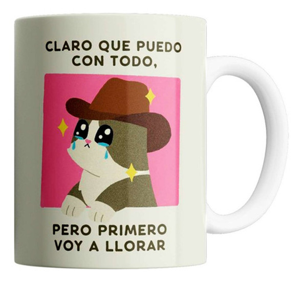Taza Cerámica  - Gatito - Voy A Llorar 0 Taza Cerámica  - Gatito - Voy A Llorar 0