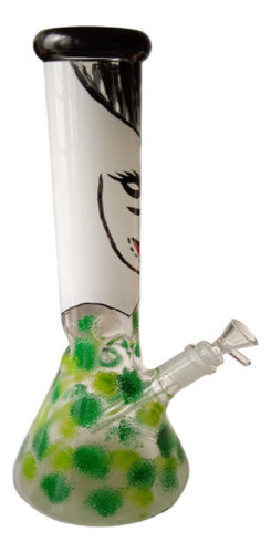 Bong Pipa Vidrio Joker Calavera Grande 35cm 1