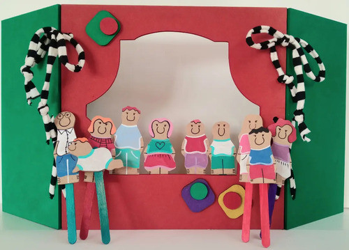 Teatrito De Mesa Con Títeres 0