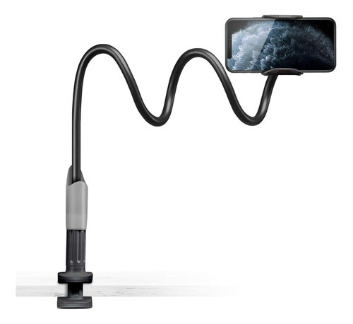 Soporte Para Telefono De Brazo Largo Flexible - Negro 0