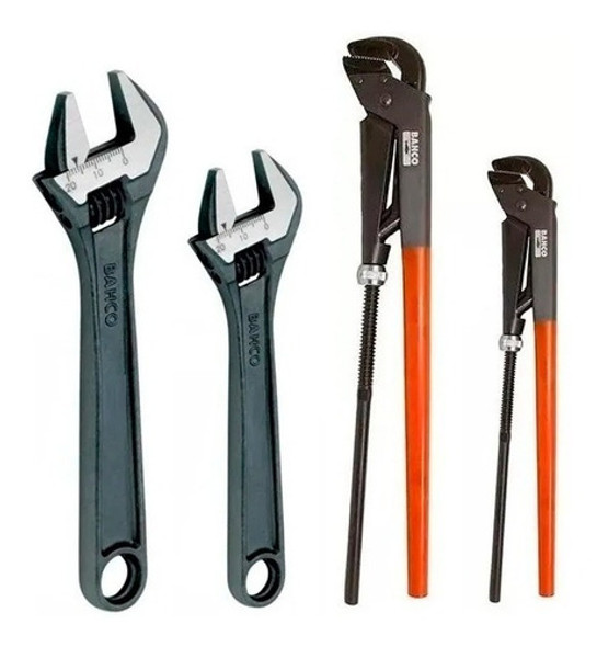 Combo Llave Ajustable 8071 8072+ Llave De Caño 140 142-insei 0