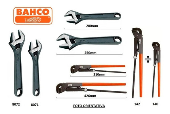 Combo Llave Ajustable 8071 8072+ Llave De Caño 140 142-insei 1