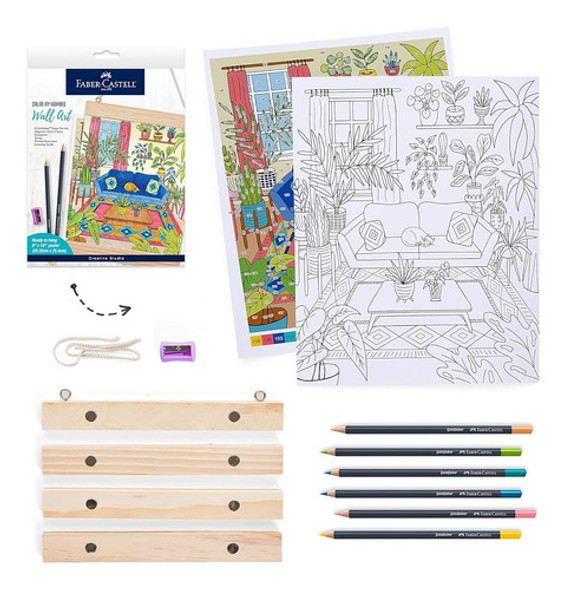 Faber-castell Color By Number Wall Art: Plant Room - Adult A 0 Faber-castell Color By Number Wall Art: Plant Room - Adult A 0