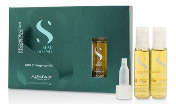 Alfaparf Ampollas Semi Di Lino Sos Emergency Oil X6 Unidades 0 Alfaparf Ampollas Semi Di Lino Sos Emergency Oil X6 Unidades 0