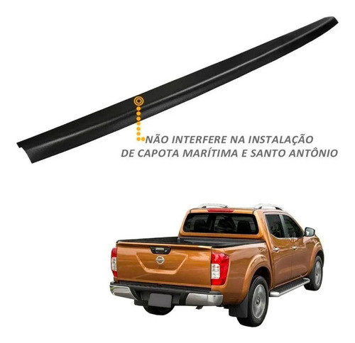 Protetor Borda Tampa Traseira Frontier 2017 2018 2019 2020 1
