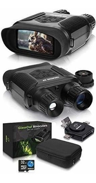 Prismáticos De Visión Nocturna Ir + Alcance De Visión Hd 20- 1