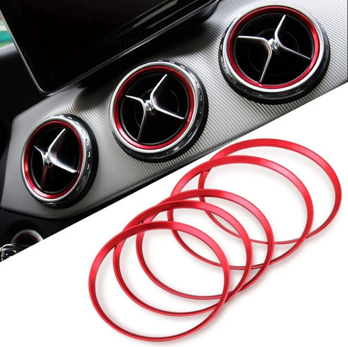 5 Molduras Saida Ar Mercedes A200 A250 Cla180 Cla200 Gla200 0