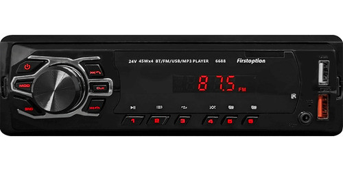 Rádio Mp3 Caminhão 24v Usb Sd Bluetooth Automotivo Bivolt 1