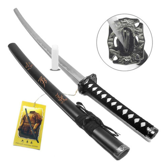 Espada Katana Samurai Daito Preta Tamanho Real+ Lubrificante 0 Espada Katana Samurai Daito Preta Tamanho Real+ Lubrificante 0