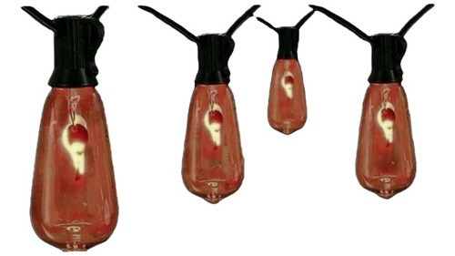 Guirnalda Guia De Luces Efecto Llama Fuego 10 Lamparas 6 Mts 0