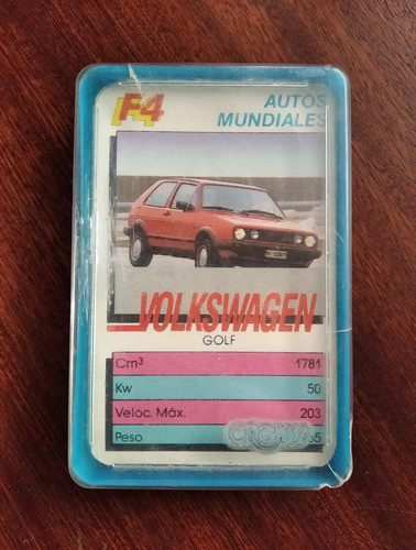 Cartas Naipes Cromy - Autos Mundiales - Originales 90s 0