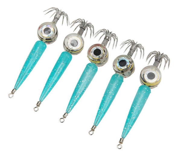 Fishing Octopus Light, 5 Peças, Gancho De Led, Forte Penetra 0