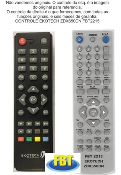Controle Ekotech Zdx650cn 10 Fbt 2215 0