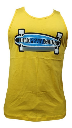 Camiseta Regata Long Praia Clube Amarela - Tamanho P 0