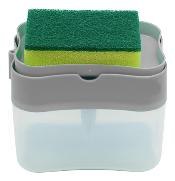 Dispenser Detergente Pia 2x1 Suporte Bucha Esponja Sortidas 1