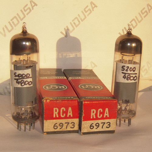 Válvula Electrónica Vacuum Tube 6973 Rca Usadas Par No 6bq5 0