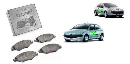Pastilla De Freno Delantera Peugeot 206 207 306 1999/ 0