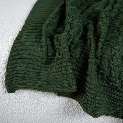 Manta Peseira De Tricot 90x180 Cm - Diamond Verde Bc 1