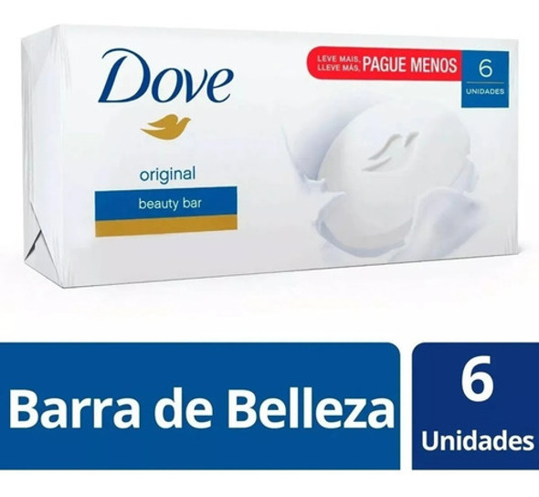4un Dove Jabón Pack Cream Bar Original 6 X 90 Grs 1