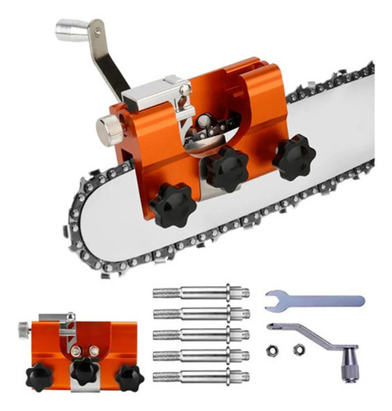 Afiador De Motosserra +5 Cabeças Para Motosserras Duráveis 0