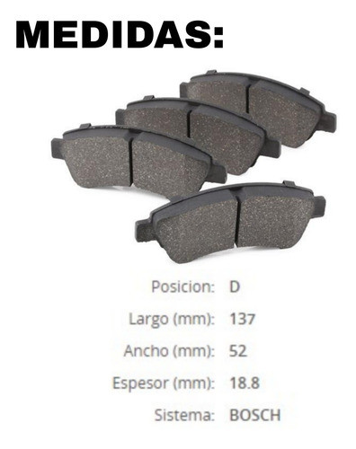 Pastillas De Freno Para Citroen C Elysee 1.6 Hdi Delantera 1