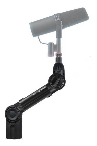 Suporte De Microfone Nano Arm 30 Cm Preto Sem On Air Led 0