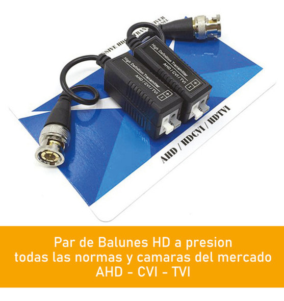 Par Balun Hd Conector Bnc Camara Seguridad Utp Cctv 1