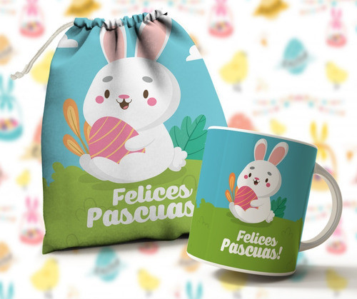 Plantillas Para Sublimar Tazas Y Bolsitas Pascuas Diseños #3 1