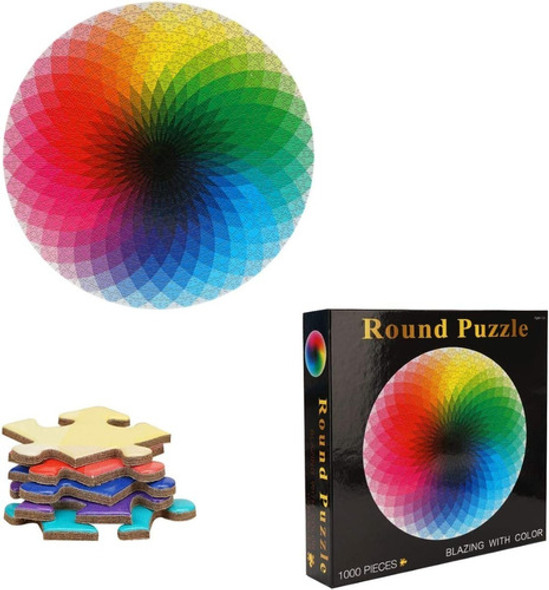 Rompecabezas Circular Arco Iris Puzzle 1000 Pz Ft488 Cresko 0