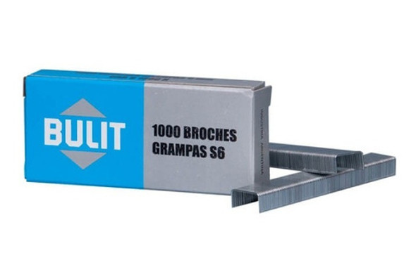 Broches Grampas 6mm Bulit S6 (6 Cajitas X 1.000 Unidades) 0