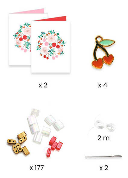 Set Para Hacer Pulseras Tila Y Cerezas Djeco 1