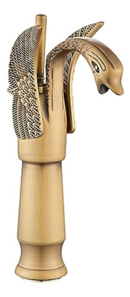 Ggstudy Latón Antiguo Forma De Cisne Sola Manija 0